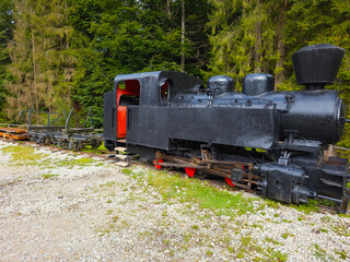 Logging switchback railway at Kysuce Village Museum in Nova Byst