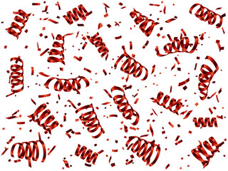 テープ吹雪、ねじれ、10赤