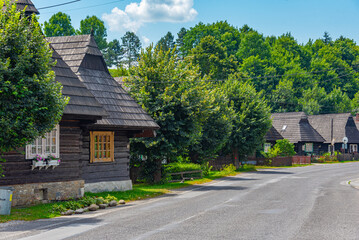 Traditional folk architecture in Podbiel, Slovakia