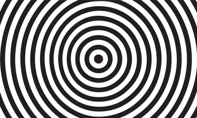 Obraz premium Hypnotic Concentric Circles Vector Background for Optical Illusion and Focus