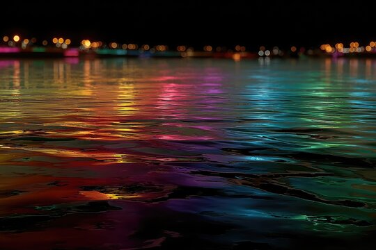 Water Reflections at Night