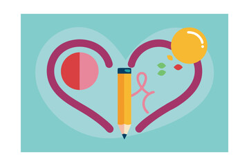 Obraz premium vector illustration icon design business symbol art love design icon