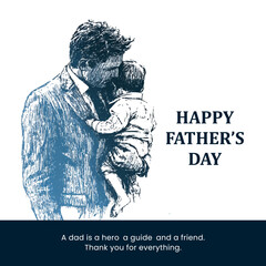 happy Father day Design concept