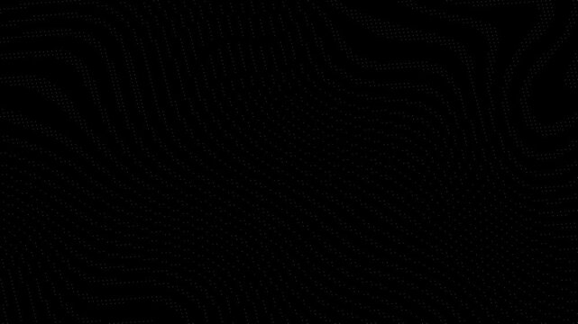 Subtle Background Animation of Million White Small Micro Dots perform Random Movement Pattern in Black dark Background