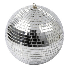 silver disco ball cut-out 