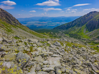 Furkotska dolina in High Tatras national park in Slovakia