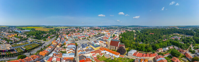 Skyline of Czech town Jihlava