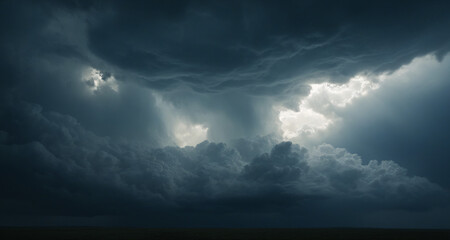 Naklejka premium nubes oscuras 