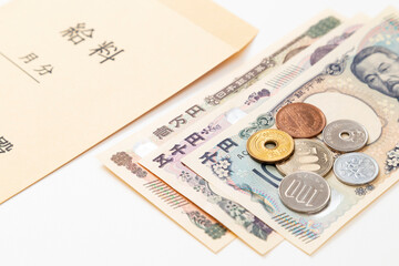 給料袋とお金