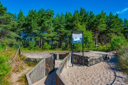 Bunkry Bl??chera military installation in Polish town Ustka