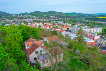 Obraz premium Aerial view of the Czech city Beroun