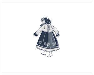 winter dress vector Free SVG Download