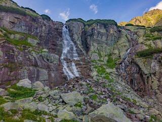 Skok waterfall in high Tatras national park in Slovakia © dudlajzov