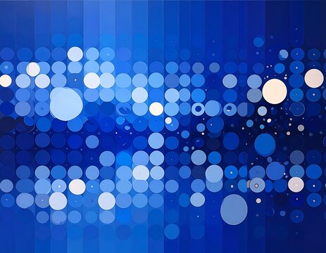 Abstract Blue Circles Pattern