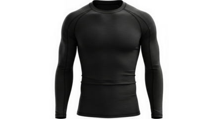Mens Charcoal Grey Long Sleeve Compression Shirt