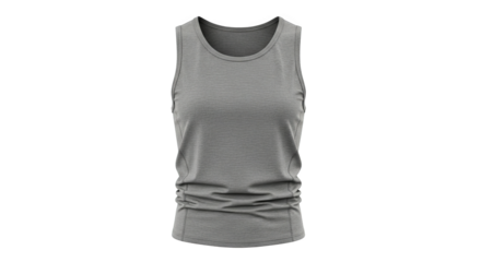 Grey Womens Athletic Tank Top Mockup