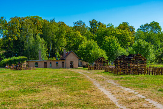 Summer day at Boyen fortress in Gizycko, Poland