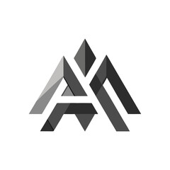 Minimal Abstract Letterform with Mirrored Negative Space for Modern Esports Identity