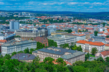 Skyline of the old town of Brno, Czech republic