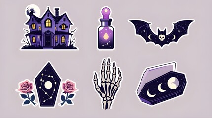 vector illustration of a set of icons