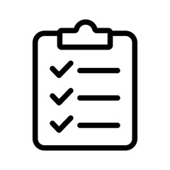 Task Planning Line Icon of Business Strategy and Planning Icon Set