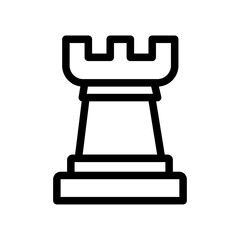 Strategic Positioning Line Icon of Business Strategy and Planning Icon Set