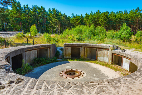 Bunkry Bl??chera military installation in Polish town Ustka