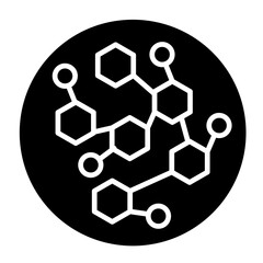 Fototapeta premium Molecule Icon Element For Design