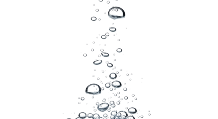 Bubbles Ascending Through Dark Liquid Background, Abstract Representation