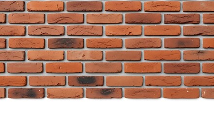 Obraz premium Rustic terracotta brick wall texture provides a warm, natural backdrop for any design project, adding depth and character.