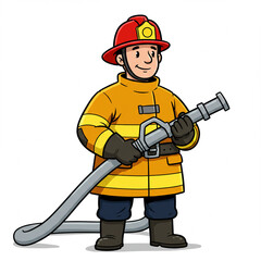 firefighter illustration