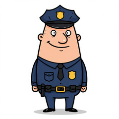 police officer illustration 