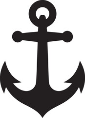 Ship Anchor Icon or boat anchor flat icon anchor chain rope