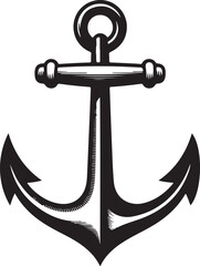 Ship Anchor Icon or boat anchor flat icon anchor chain rope