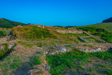 Naklejka premium Ruins of Glanzenberg castle at Banska Stiavnica in Slovakia