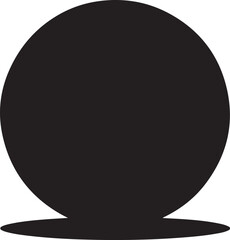 Black Basketball With Shadow