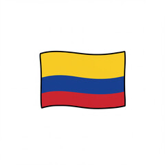 Colombia Flag Illustration 
