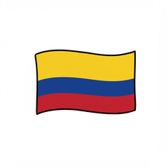 Colombia Flag Illustration 