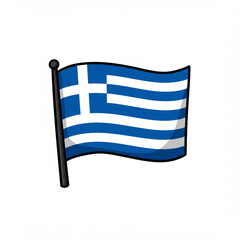 Greece Flag illustration