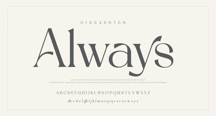
vector font illustration. Stylish elegant thin vector composite font serif. set of letters English alphabet. uppercase letters, lowercase letters and numbers