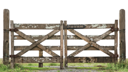 Farm Gate isolate on transparency background