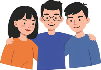 단체 사진 일러스트 : Group Photo Illustration