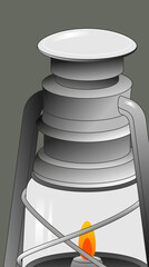 lamp detailed illustration vector