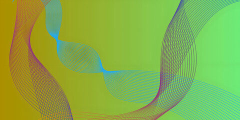 Abstract background with colorful curved lines. Vector illustration. Eps 10.