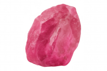 Pink gemstone spinning against transparent checkerboard, perfect for digital compositing and graphic design workflows