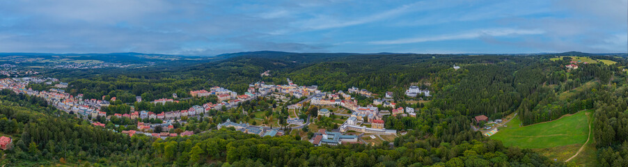 Obraz premium Aerial view of Marianske Lazne in Czech republic