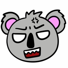 illustration of cute cartoon bear