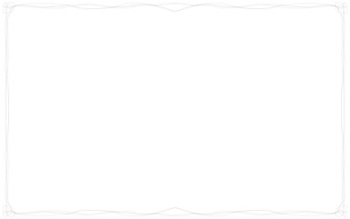 Decorative Wavy Border Frame. Elegant decorative border frame with wavy line details. Suitable for invitations, certificates, greeting cards, posters, and stylish print or digital design projects.