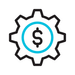 Revenue Automation Line Icon for Digital Marketing Tools Icon Set