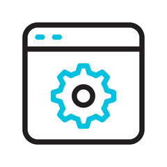 Technical SEO Line Icon for SEO and Analytics Icon Set